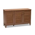 4 Shelves Beech Wood And Counter Shoe Rack Brown - 120x35x100 cm - Image 2