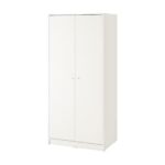 European Wood Wardrobe – White / Brown / Beige – 80×40×176 cm - Image 4