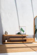 Jordin 3 Shelves Wooden TV Unit