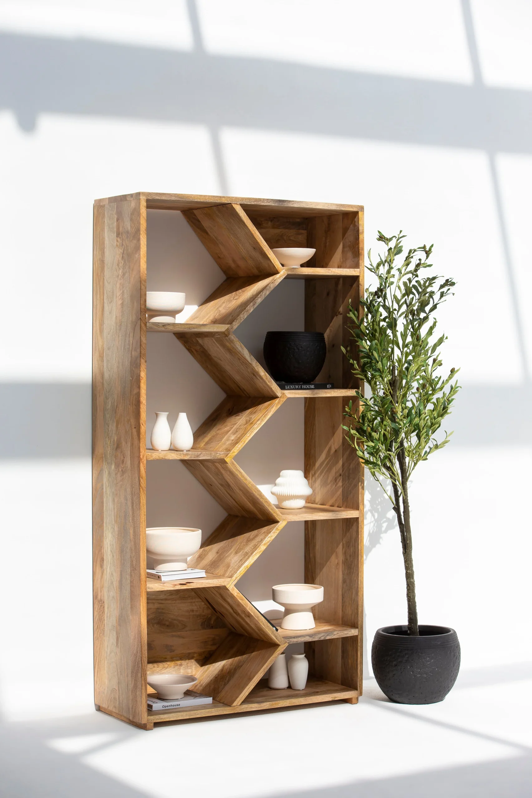 FKODEHK-4803_15907756-f297-4ddf-8707-78523c406df4 Marion Wooden Display Shelves Unit - Image 1
