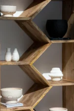 Marion Wooden Display Shelves Unit - Image 3