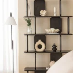 Lunova Dark Wooden Bookcase