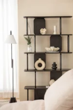 Lunova Dark Wooden Bookcase